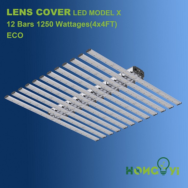 LENS Cover LED Model X 12 bars 1250W ECO 9V 2835